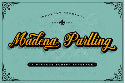 Madena Parlling - Bold Script Font