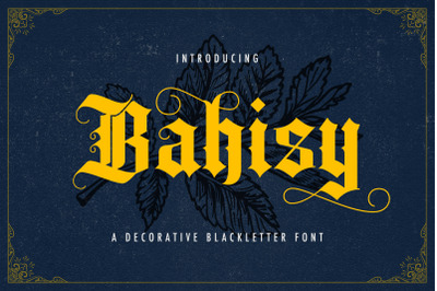 Bahisy - Blackletter Font