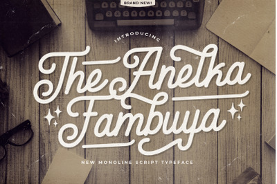 Anelka Fambuya - Monoline Retro Script Font