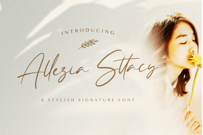 Allezia Sttacy - Handwritten Font