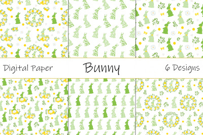 Easter Bunny pattern. Happy easter pattern. Easter Bunny SVG