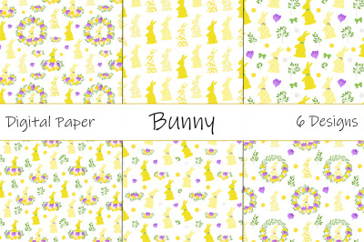 Easter Bunny pattern. Happy easter pattern. Easter Bunny SVG