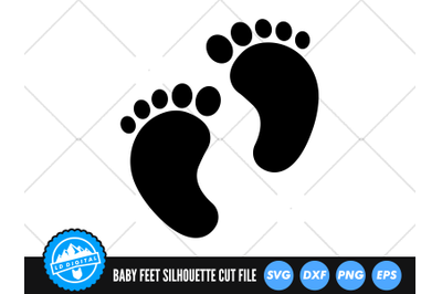 Baby Feet SVG | Baby Feet Silhouette Cut File