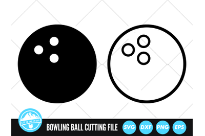 Bowling Ball SVG | Bowling Ball Silhoutte Cut File