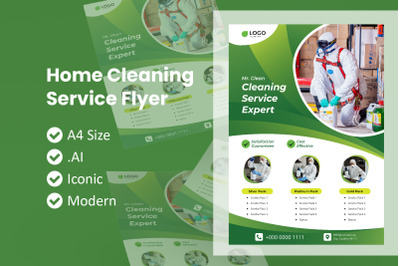 Home Cleaning Service Flyer Template