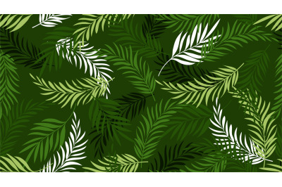 Palm leaf pattern. Green tropical leaves wallpapers. Exotic tree plant