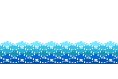 Water waves. Ocean surfing wave, isolated sea background. Abstract nat