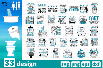 Funny Bathroom SVG Bundle