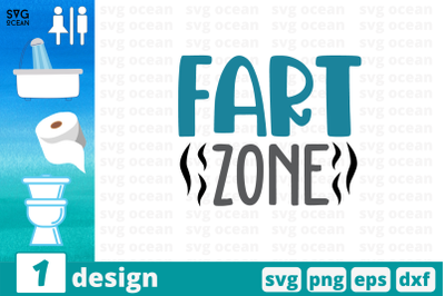 Fart zone SVG Cut File