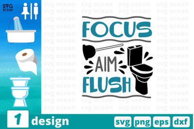 Focus aim flush SVG Cut File