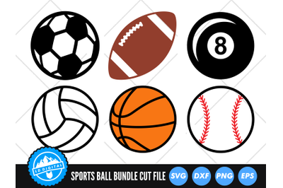 Sports Ball Bundle SVG | Sports Ball Cut File