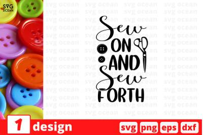 Sew on and sew forth SVG Cut File