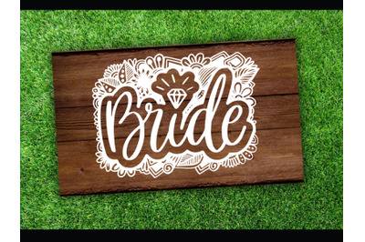 Wedding SVG cut file Bride