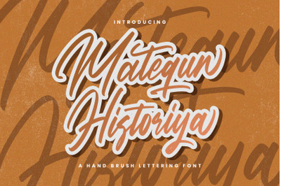 Matequn Historiya - Handwritten Font