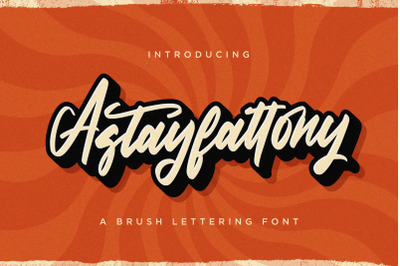 Astayfattony - Handwritten Font