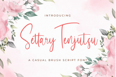 Settary Tenjutsu - Handwritten Font