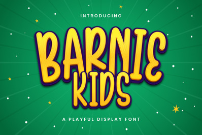 Barnie Kids - Playful Display Font