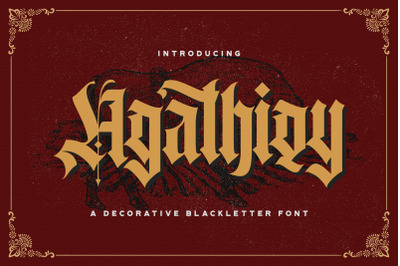 Agathiqy - Blackletter Font