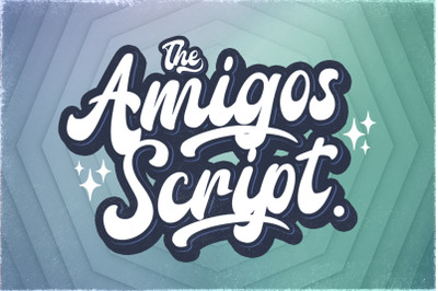 Amigos Script - Retro Bold Script Font