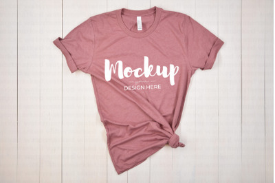 Plain Pink T-Shirt Mockup