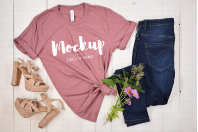 Pink Bachelorette Party Shirt Mockup