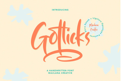 Gotlicks Handwritten Display Font