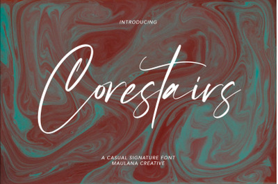 Corestairs Casual Signature Font