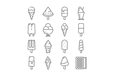 Ice cream icon. Shake fruit yogurt toppings milk delicious food ice cr