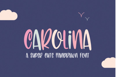 Carolina Font (Cute Fonts, Girly Fonts)