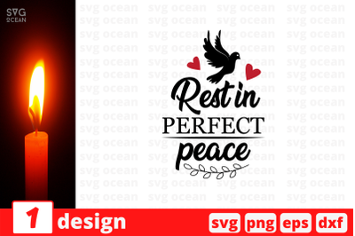 Rest in perfect peace SVG Cut File