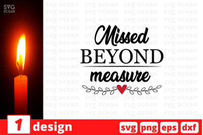 Missed beyond measure SVG Cut File