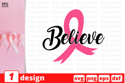 Believe SVG Cut File