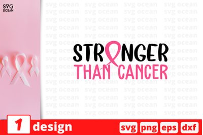 Stronger than Cancer SVG Cut File