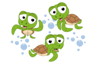 cute turtle animal cartoon