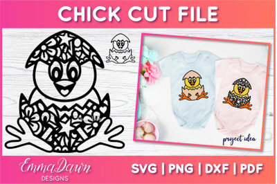 Chick SVG | Zentangle Easter Cut File