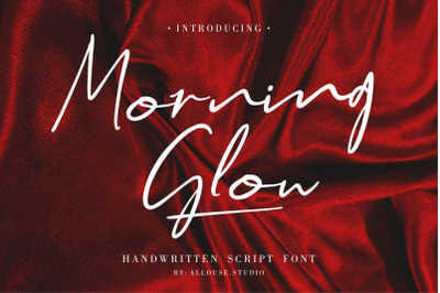 Morning Glow - Handwritten Script Font