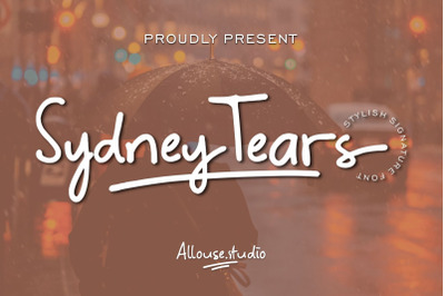 Sydney Tears - Stylish Signature Font