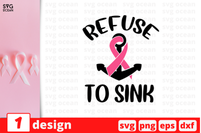 Refuse to sink SVG Cut File