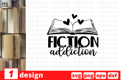 Fiction Addiction SVG Cut File