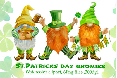 St Patricks Day Gnomes Sublimation designs downloads