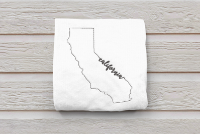 Linework State of California | Embroidery