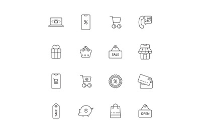 E-commerce icon. Business shopping purchase retail pictograms market t