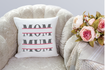 Mom and Mum Split | SVG | PNG | DXF | EPS