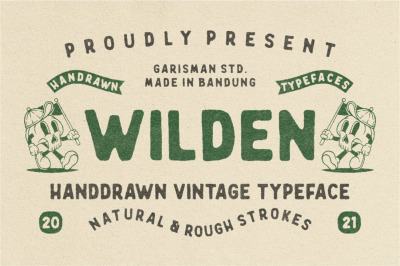 Wilden - Handdrawn Vintage Typeface