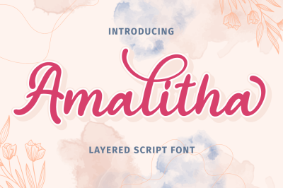 Amalitha - Layered Script Font