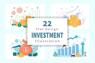 22 Money Investment Flat Design