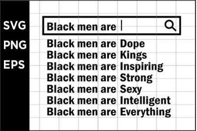 Black men SVG