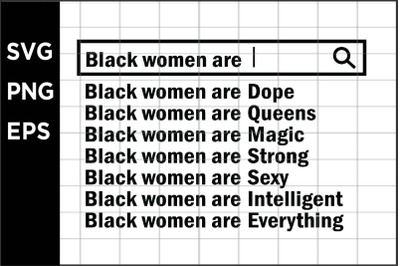 Black women are SVG