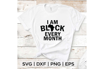 Black Every Month SVG