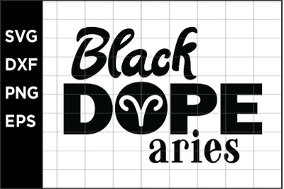 Black Dope Aries SVG